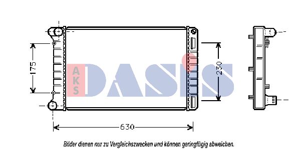 AKS DASIS Radiators, Motora dzesēšanas sistēma 080046N